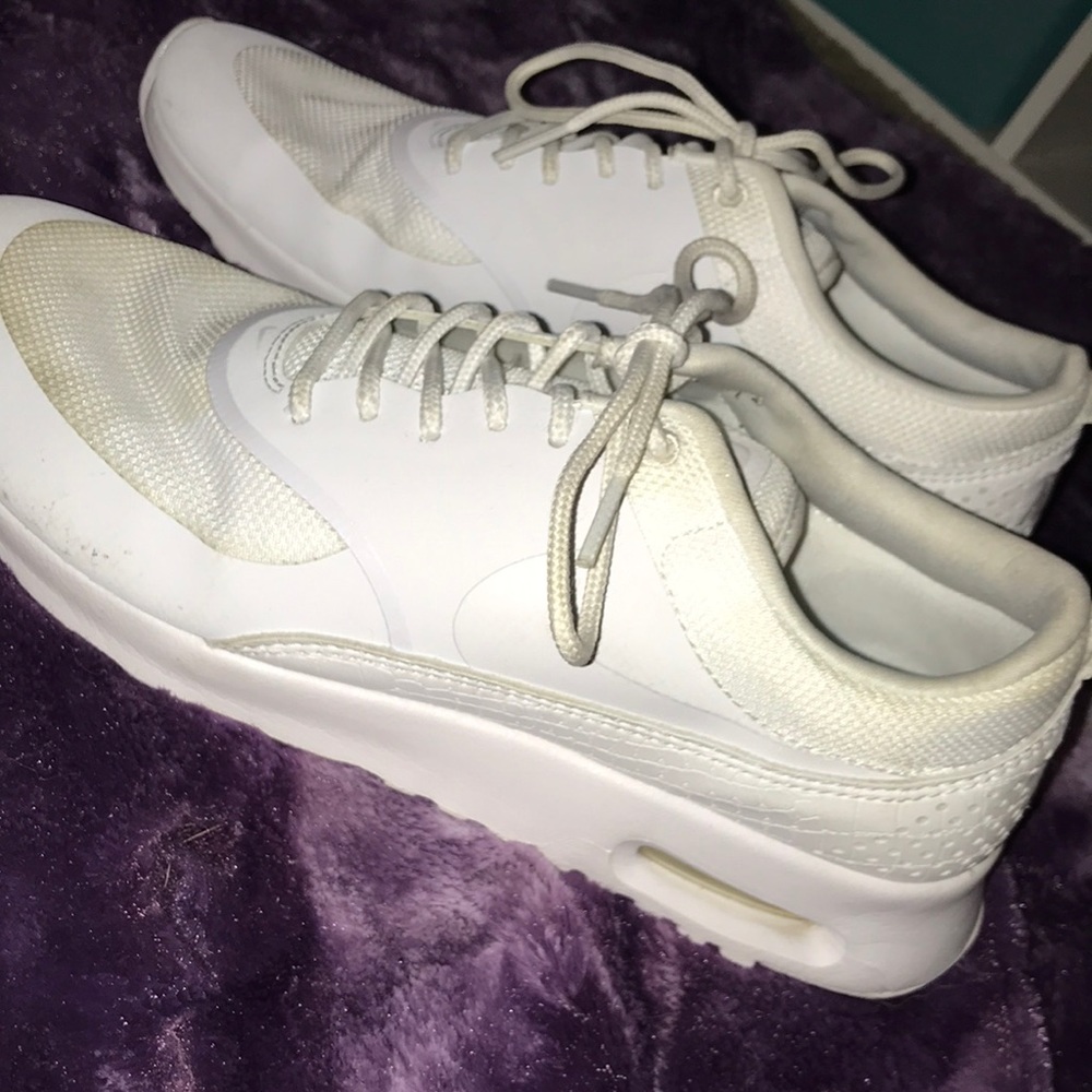 White nikes, only worn once!